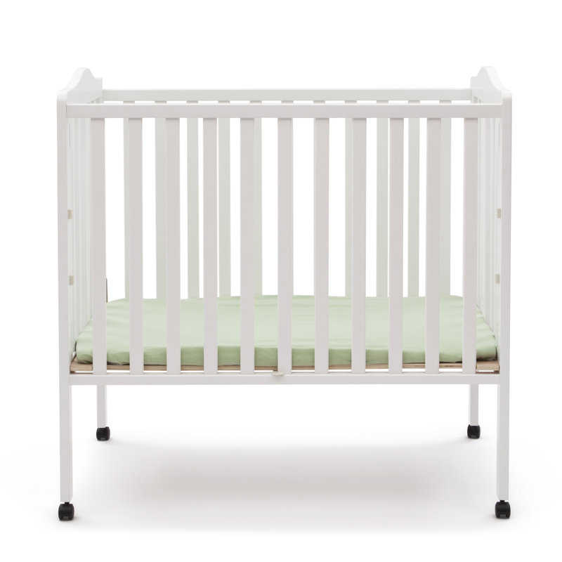 Delta Children Folding Mini Portable Crib with Mattress & Reviews Wayfair